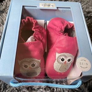 Robeez Owl Playmate Hot Pink Crib Shoe